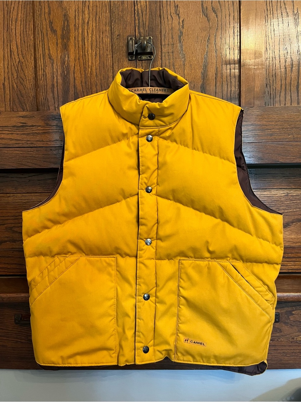 Vintage 80’s Camel Cigarettes Promo Reversible Goose Down Puffer Vest XL